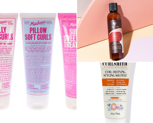 Curly hair products! cover photo collage