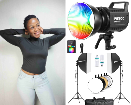 Lights! Camera! Crisp Content! cover photo collage