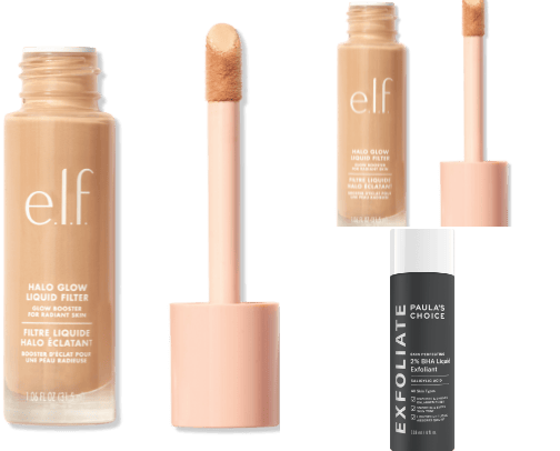Skin care/makeup cover photo collage