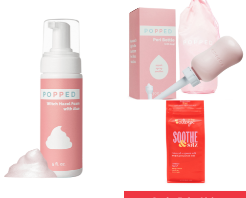 Postpartum Pampering for the Mama - A Collection of all the items I love to pick from and curate every time a friend becomes a mom cover photo collage