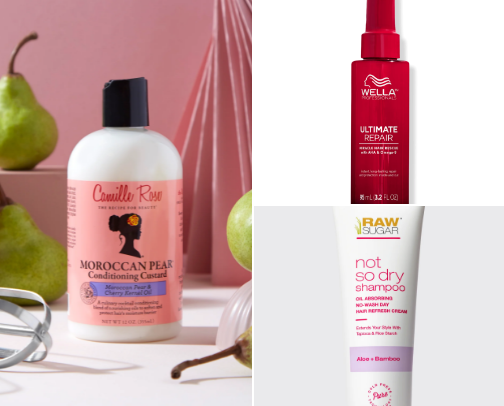 Hair care cover photo collage