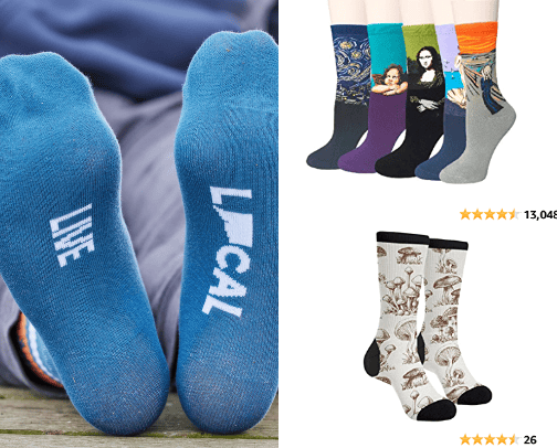 Cool socks cover photo collage