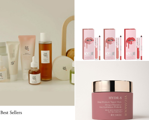 Beauty product staples 💄 cover photo collage