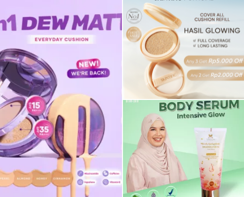 Skincare cover photo collage
