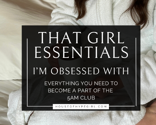 That Girl Morning Routine Essentials I'm Obsessed With cover photo collage