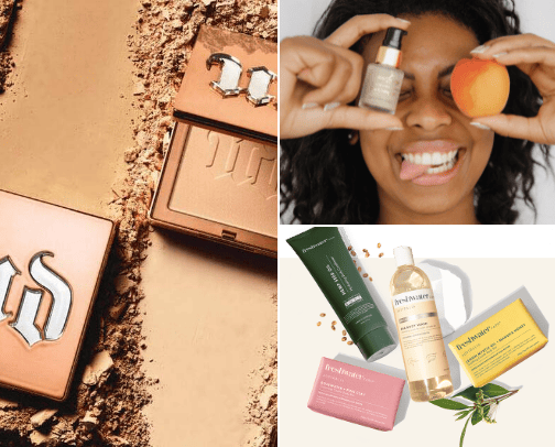 Items inside my vegan bathroom 🪴 cover photo collage