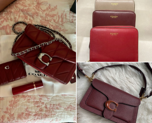 Burgundy Fav. COACH ♥️ cover photo collage