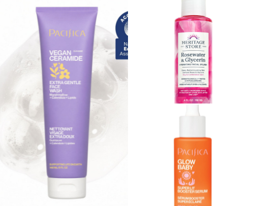 My skin care routine cover photo collage