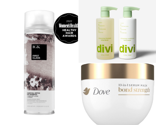 hair products cover photo collage