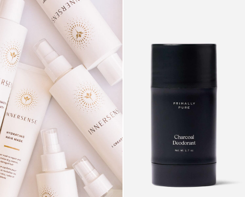 Clean/Lowtox beauty products cover photo collage