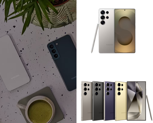 SAMSUNG PHONES and ACCESSORIES cover photo collage