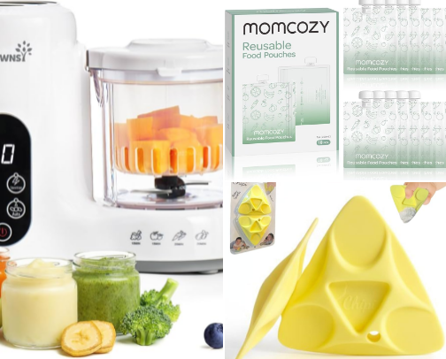 Baby eating must haves cover photo collage