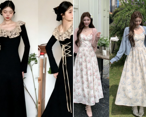 women's dresses cover photo collage