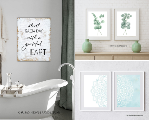 Bathroom Art cover photo collage