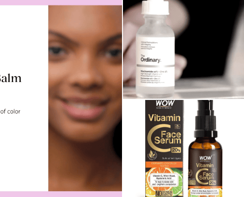 Skincare cover photo collage