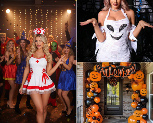 Halloween Must-Haves 🎃 | Costumes, Decor & More cover photo collage