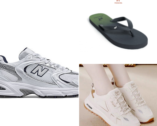Men's and women's shoes👠👟 cover photo collage