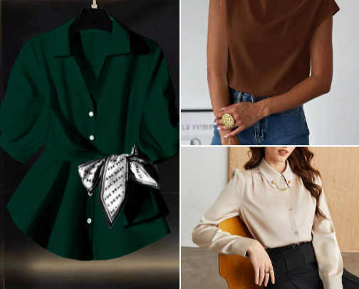 Blouses That Look More Expensive Than They Are cover photo collage