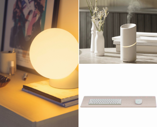 Aesthetic Desk Setup Essentials 💻🌸 cover photo collage