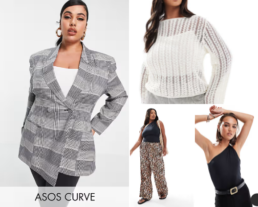 Plus size clothes cover photo collage