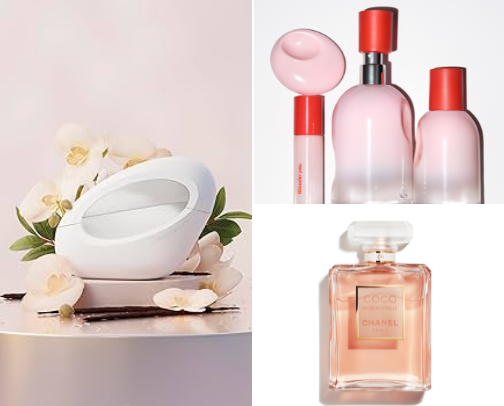 Stop in your track fragrances cover photo collage