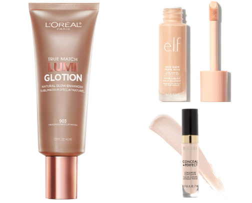 Glowy Makeup Routine cover photo collage