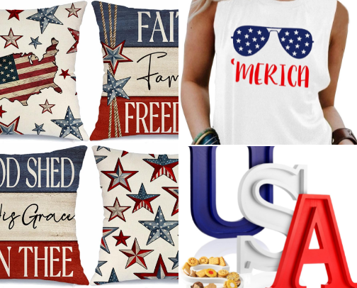 Star Spangled Summer Finds cover photo collage