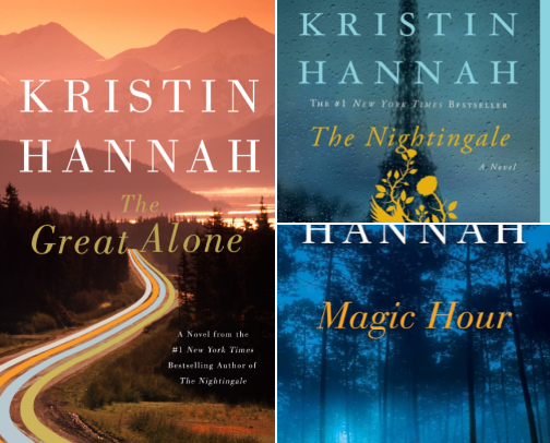 My favorite Kristin Hannah novels cover photo collage