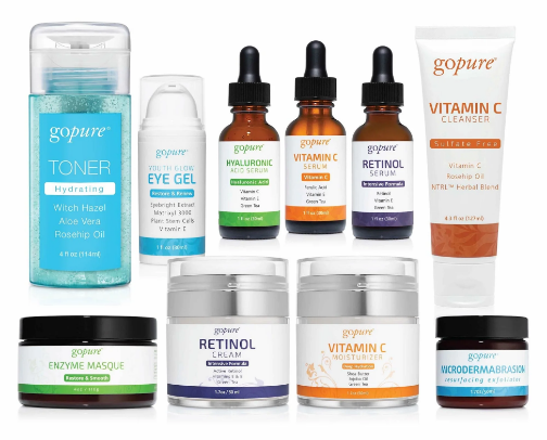Skincare Products cover photo collage
