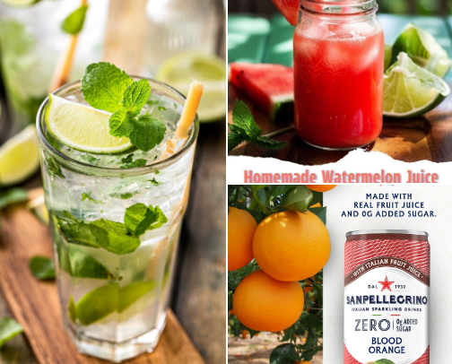 🌴 My Ultimate Summer Drink Favourites ☀️ cover photo collage