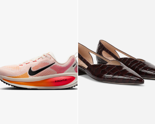 Woman shoes cover photo collage