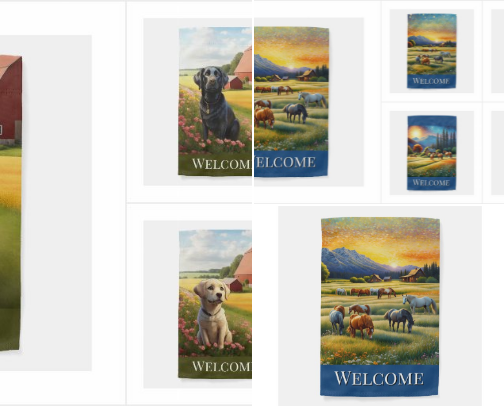 House and Garden Flags cover photo collage