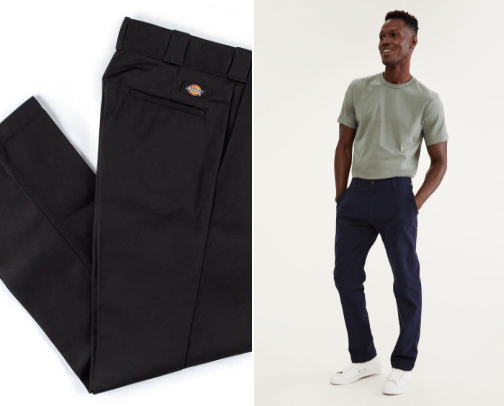 mens pants that work for mascs cover photo collage
