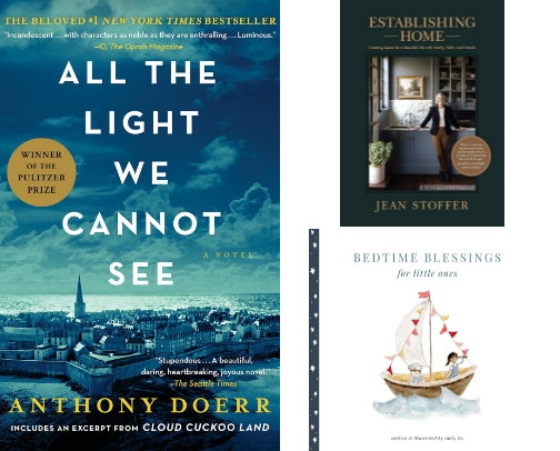 Books for Every Mood: Faith, Fiction, Kids & More cover photo collage