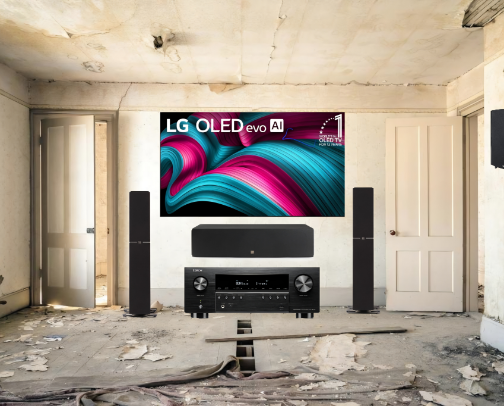 The Ultimate Home theater ( A/V Reciever , Large Space ) cover photo collage