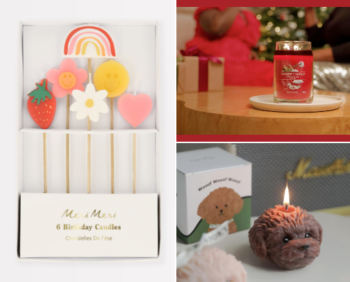 Let’s make your heart a little bit warmer with beautiful candles cover photo collage