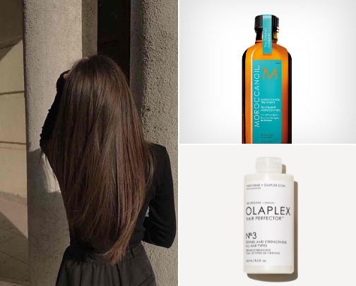 My Haircare Routine for Straight, Healthy Hair✂️ cover photo collage