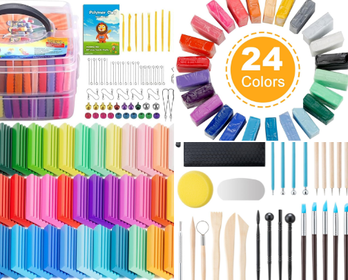 POLYMER CLAY CRAFTS cover photo collage