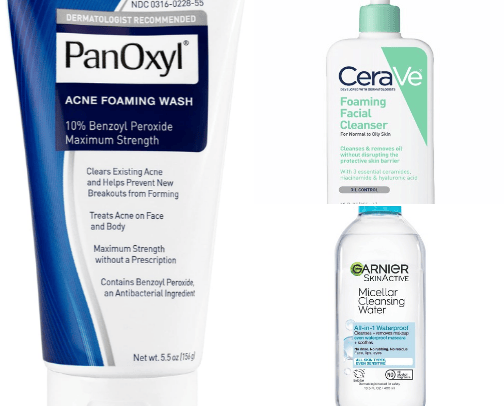 Skin care cover photo collage