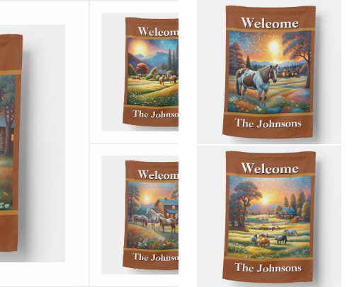 Horse Farms Art Gifts cover photo collage