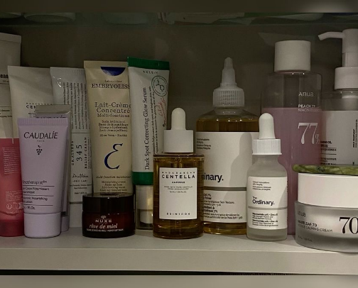 skincare that’s always on my bathroom shelf cover photo collage