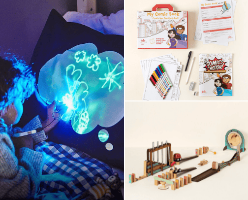 Unplugged Holiday Gifts for Kids cover photo collage