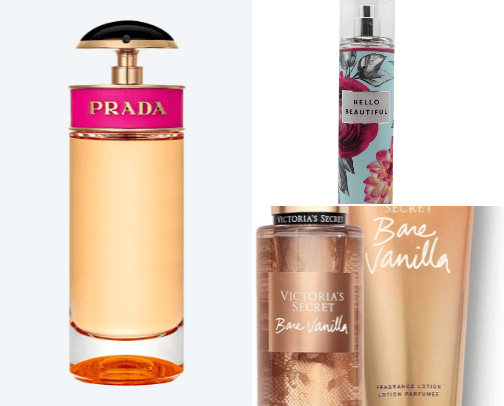 Perfume/Body mist cover photo collage