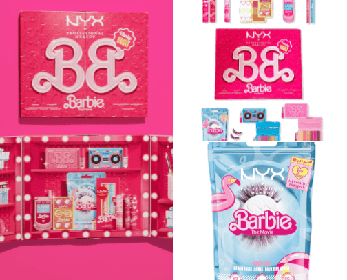 NYX Barbie Land 💗⭐️ cover photo collage