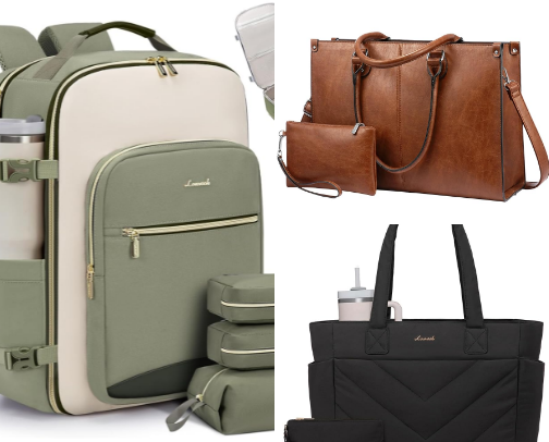 Travel, School & work bags cover photo collage