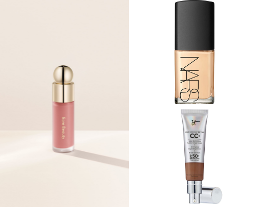 Beauty products cover photo collage