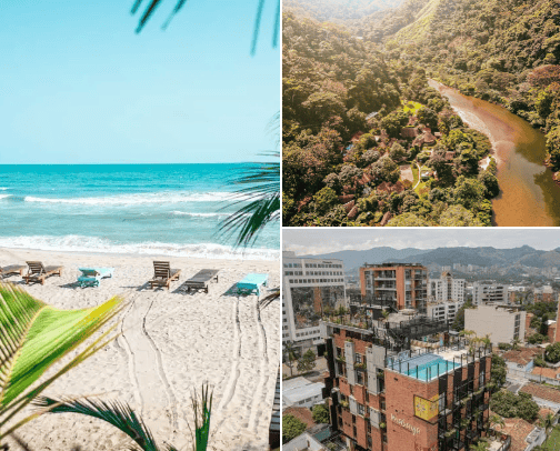 Hostels to go to in Colombia cover photo collage