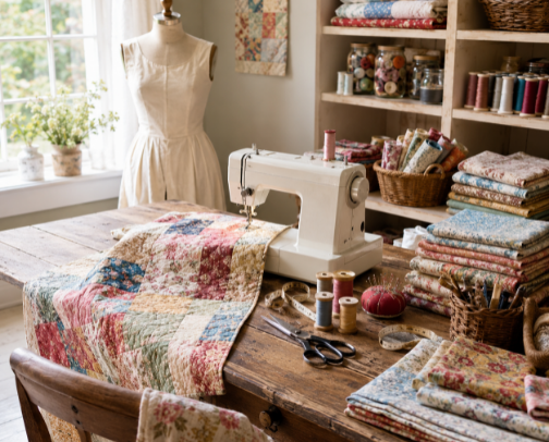 Sewing cover photo collage