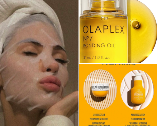 glow up essentials i’d gatekeep but won’t 💕☀️ cover photo collage
