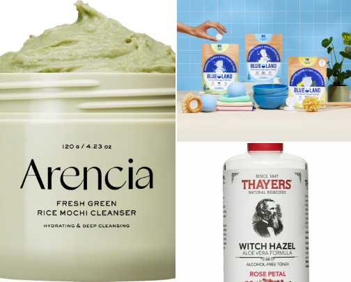 My favorite clean hair, skin and beauty recs cover photo collage
